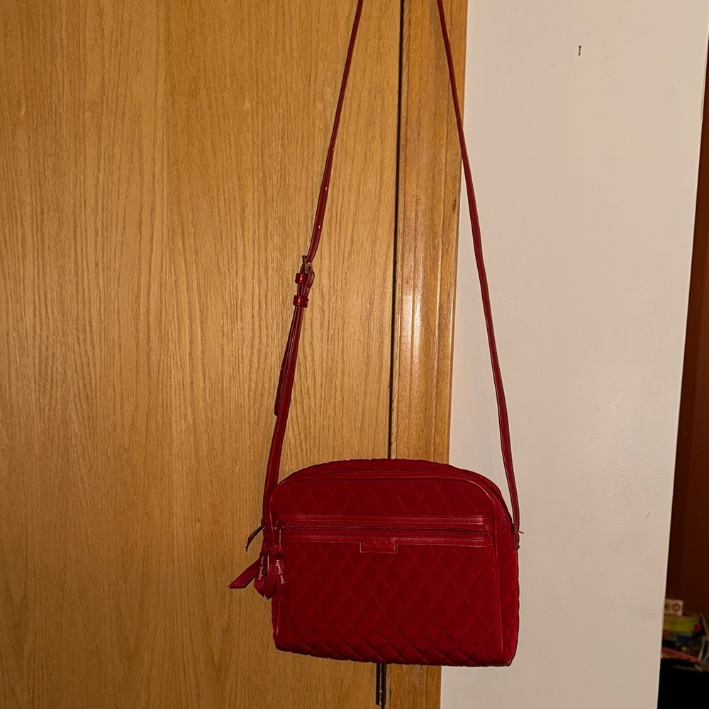 Vera Bradley Red Quilted Crossbody Bag